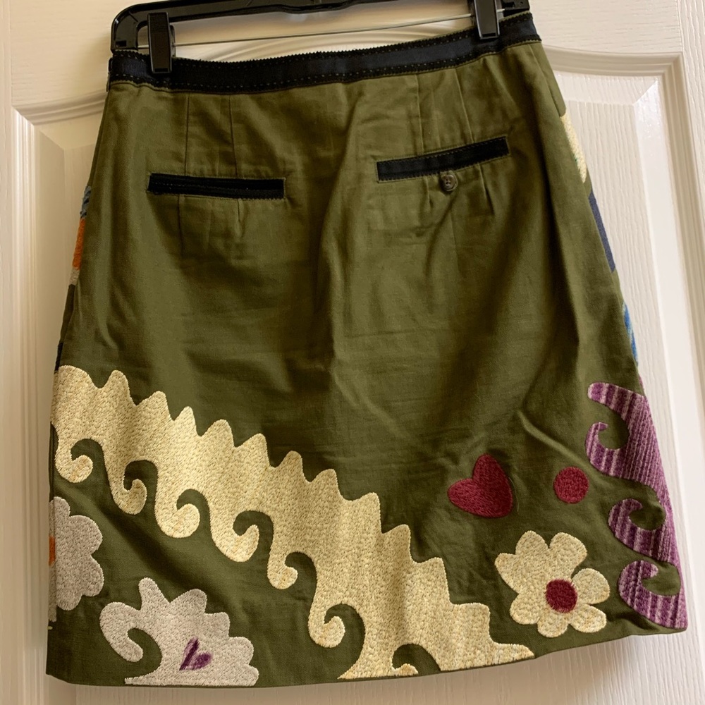 Vanessa Virginia size 4 multi colour embroi skirt - Picture 3 of 11